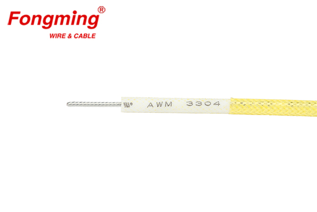 200C 10KV UL3304 Silicone Fiberglass Wire